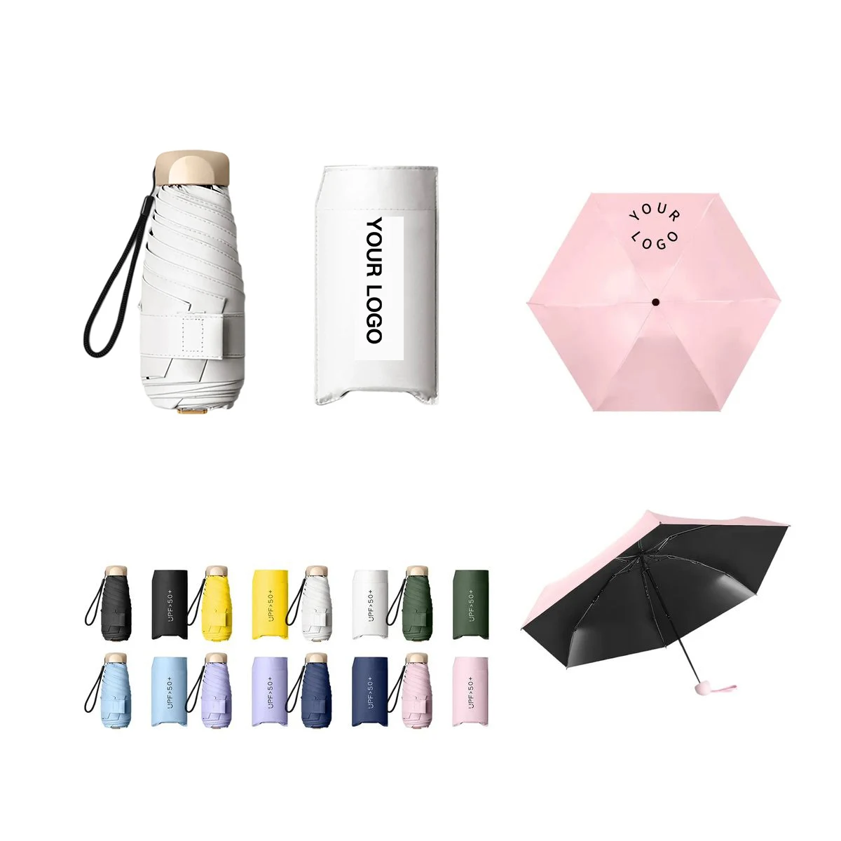 Impact Cloth Pocket Umbrella with 35 Inch Wide Canopy 1