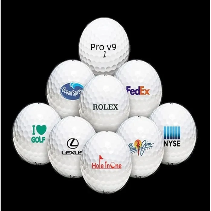 Custom logo 2 layers tournament golf balls 1