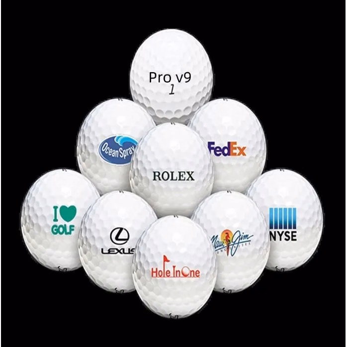 Custom logo 2 layers tournament golf balls