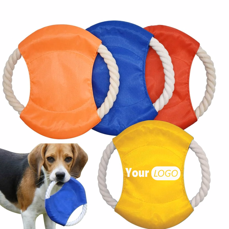 Flying Disc-Shaped Dog Fetch Toy
