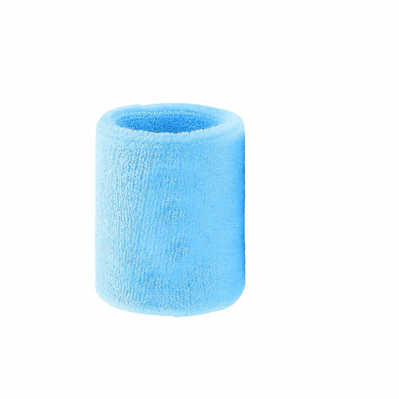Cotton Embroidery Sports Wrist Band Sweat Absorbing 3.2"