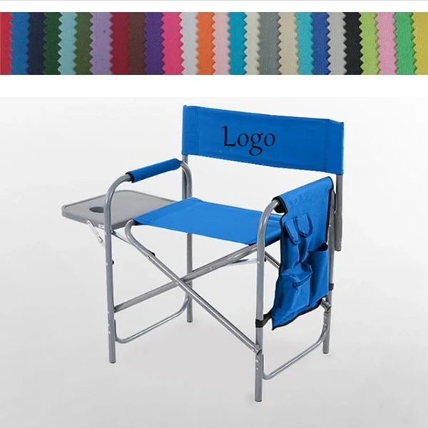 Portable Foldable Director Chair With Side Table And Bag 1