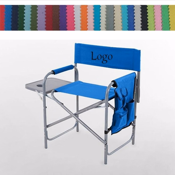 Portable Foldable Director Chair With Side Table And Bag