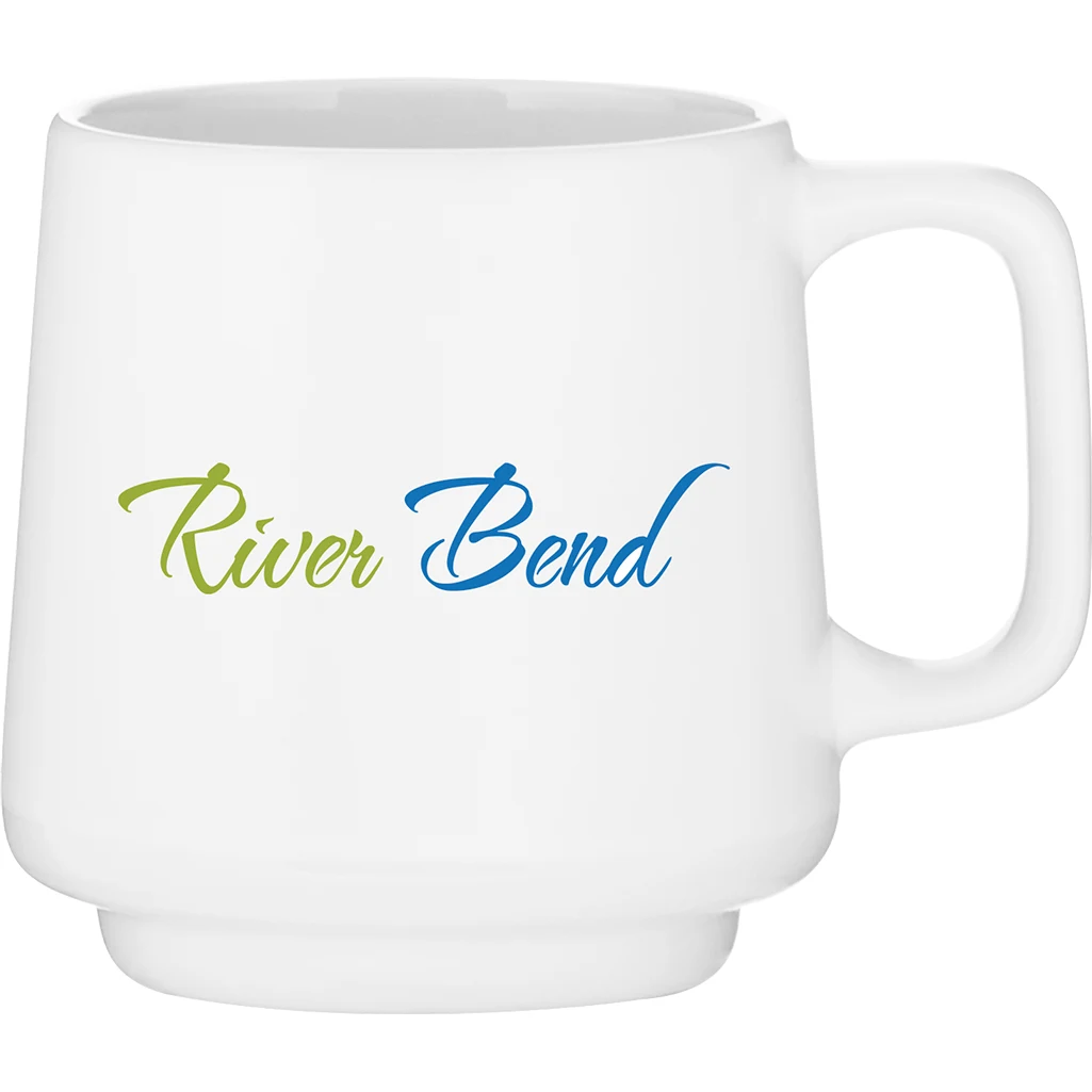 12 oz windsor mug - matte white 1