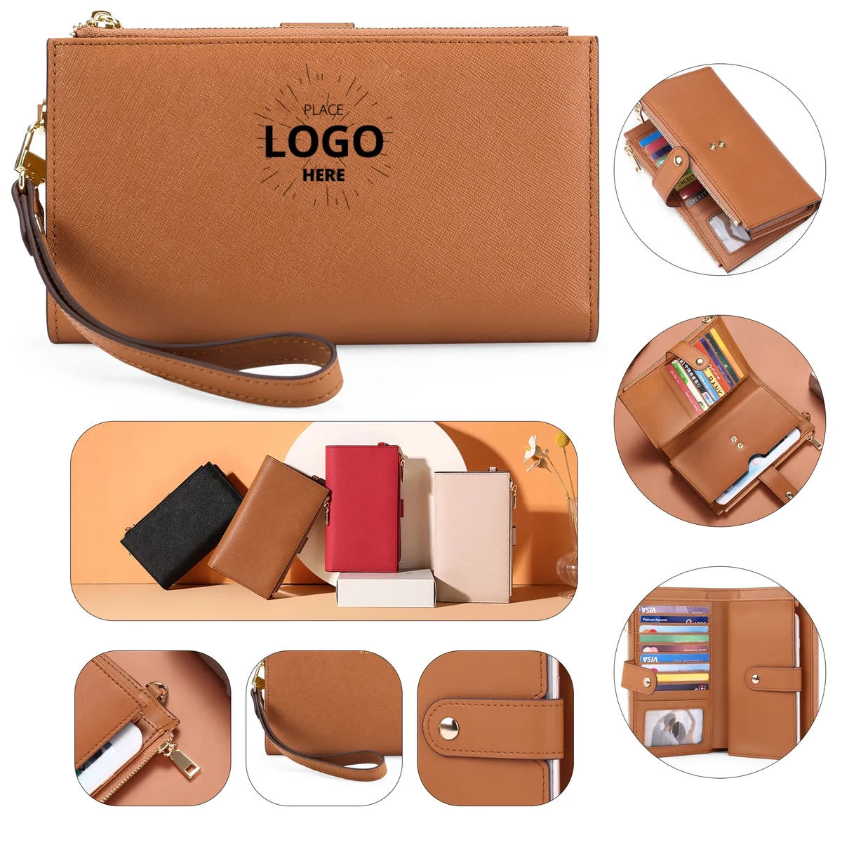 Leather Pull Tab Card Wallet 1