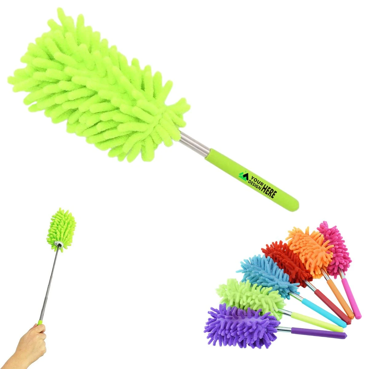 Retractable Washable Microfiber Car Cleaning Duster 1