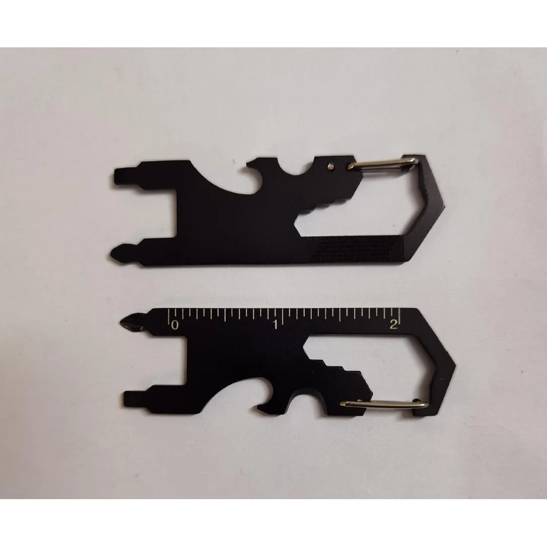 Keychain Multifunction Carabiner Clip Bottle Opener Wrench 1
