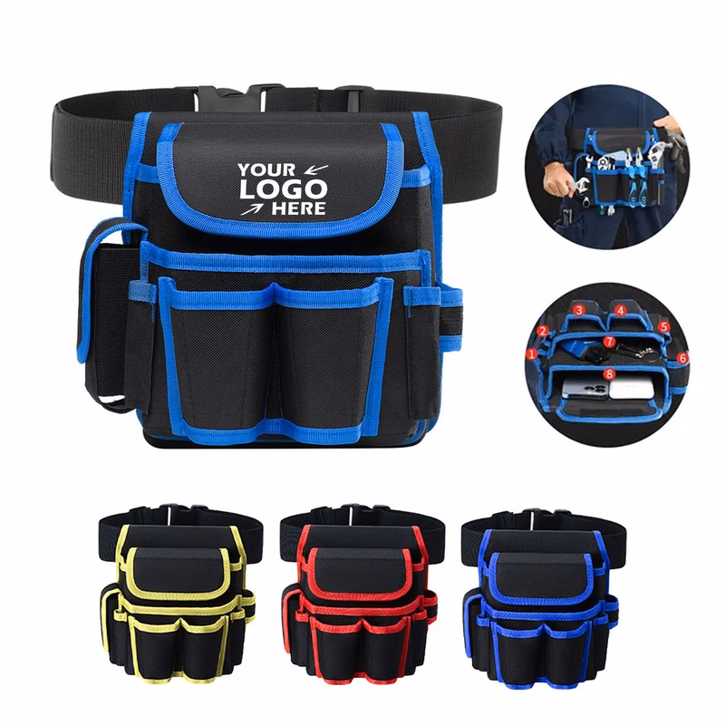Multi-Pocket Reinforced Utility Tool Belt Pouch