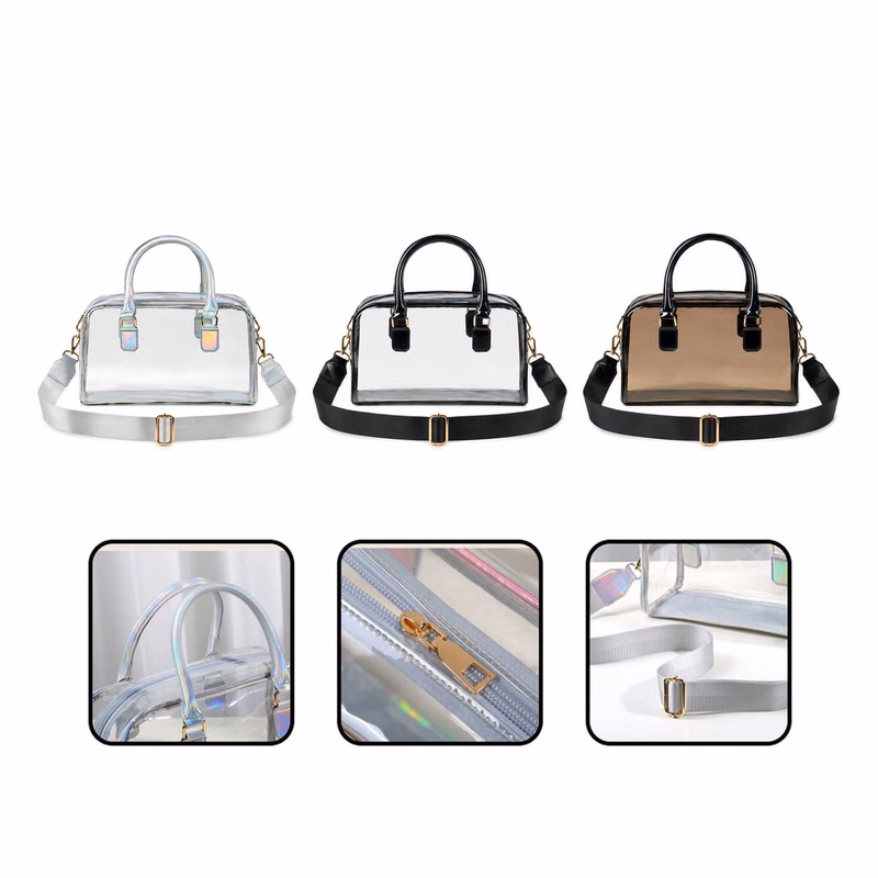 Zip-Top Clear Crossbody Bag