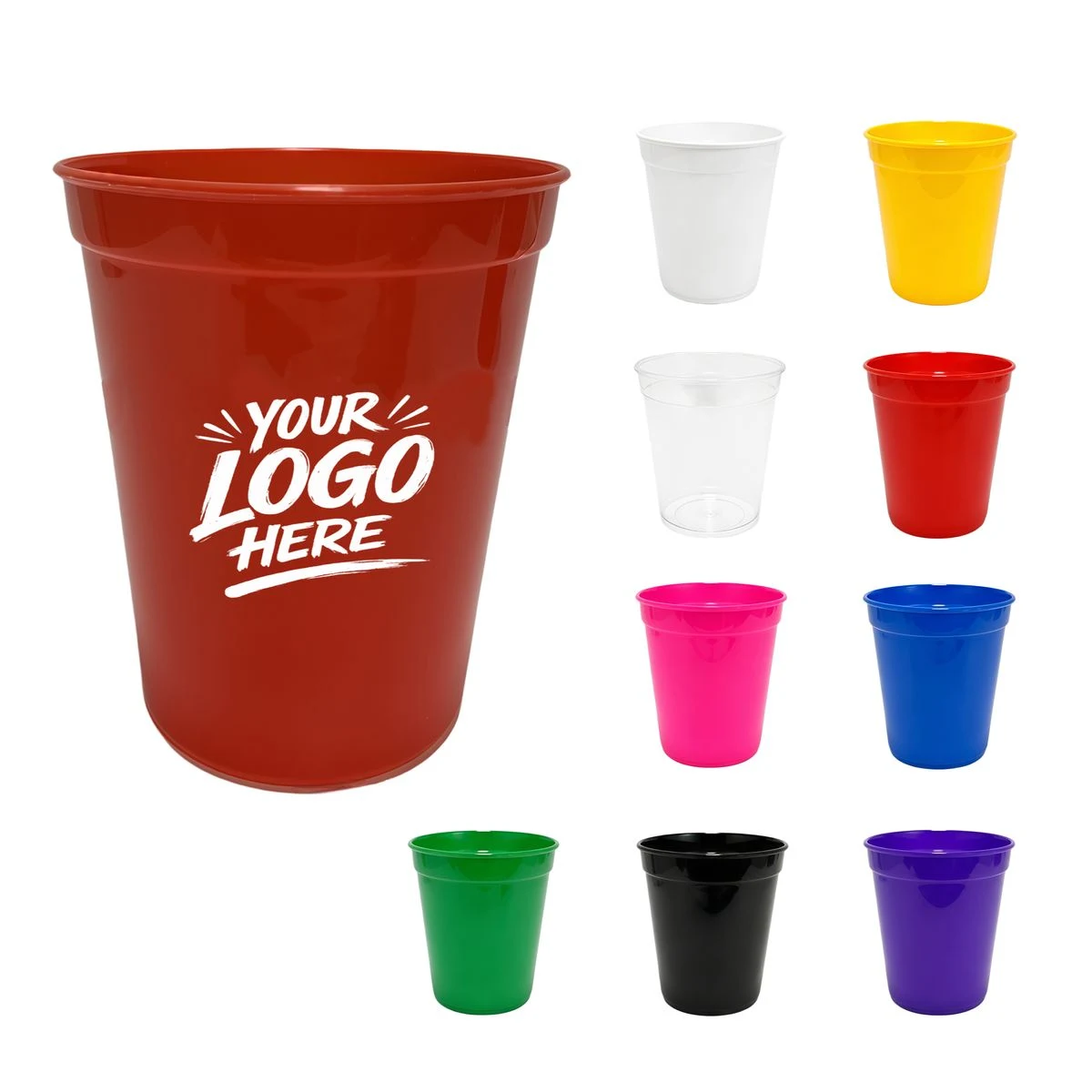 16oz Square Plastic Cup With Custom Colors 1