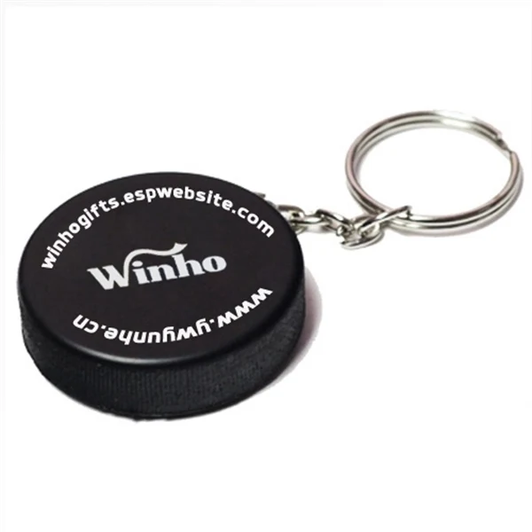 Ice Hockey Puck Key Chain 1