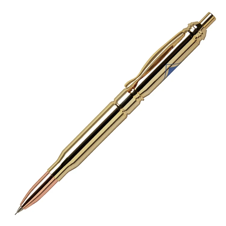 Brass Bullet Mechanical Pencil (Gold Top- 7mm Lead) 1