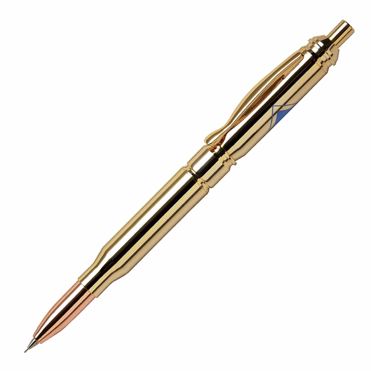 Brass Bullet Mechanical Pencil (Gold Top- 7mm Lead)
