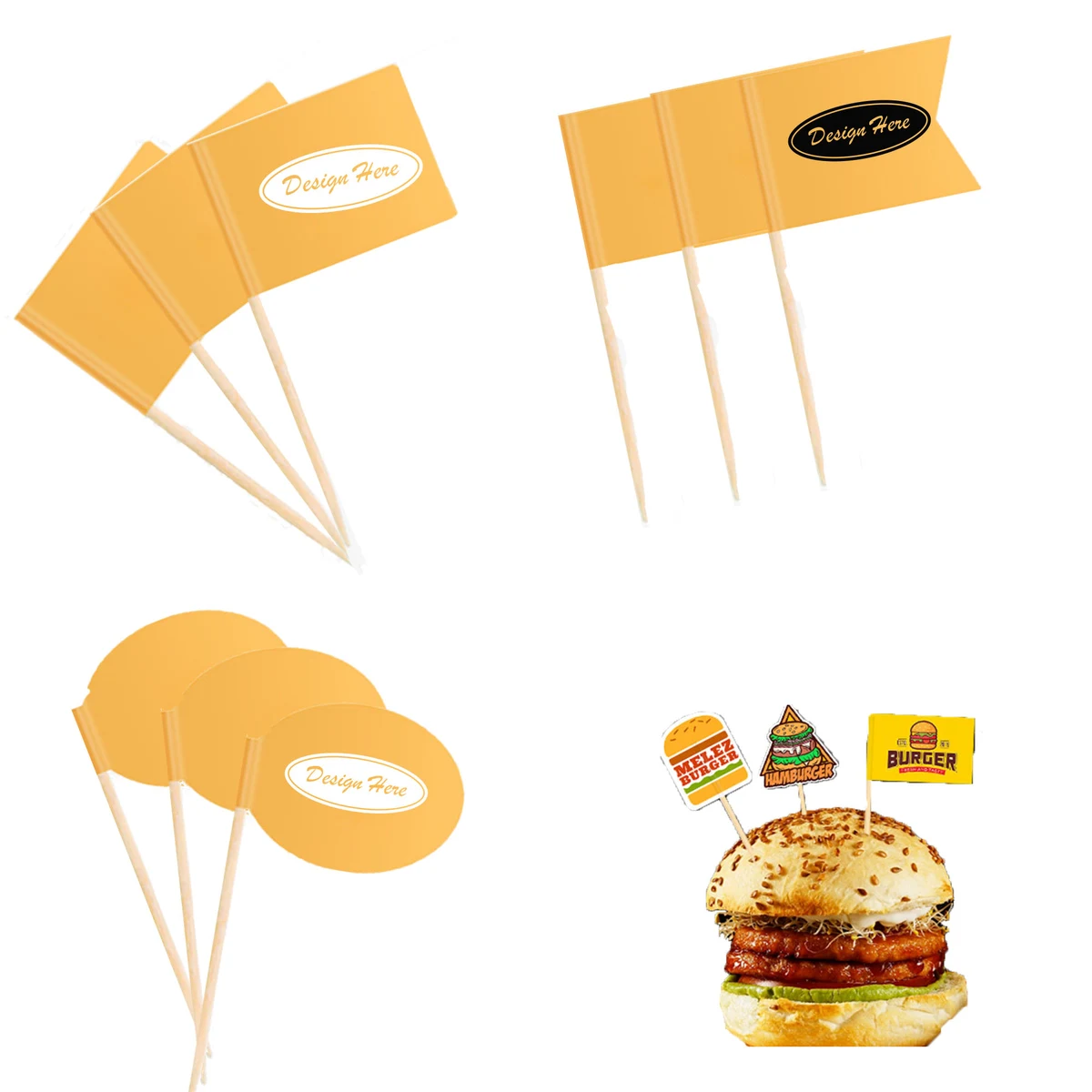 Full-Color Custom Toothpick Flags for Events and Promotions 1