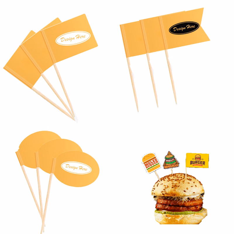 Full-Color Custom Toothpick Flags for Events and Promotions