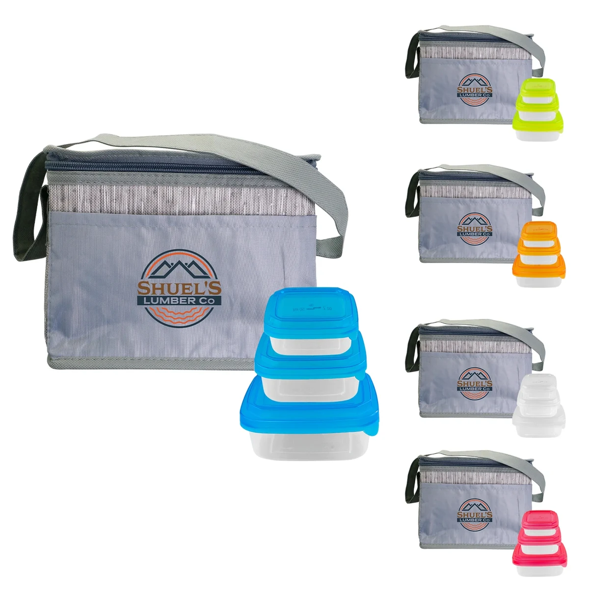Gray Graph Portion Control Lunch Set 1