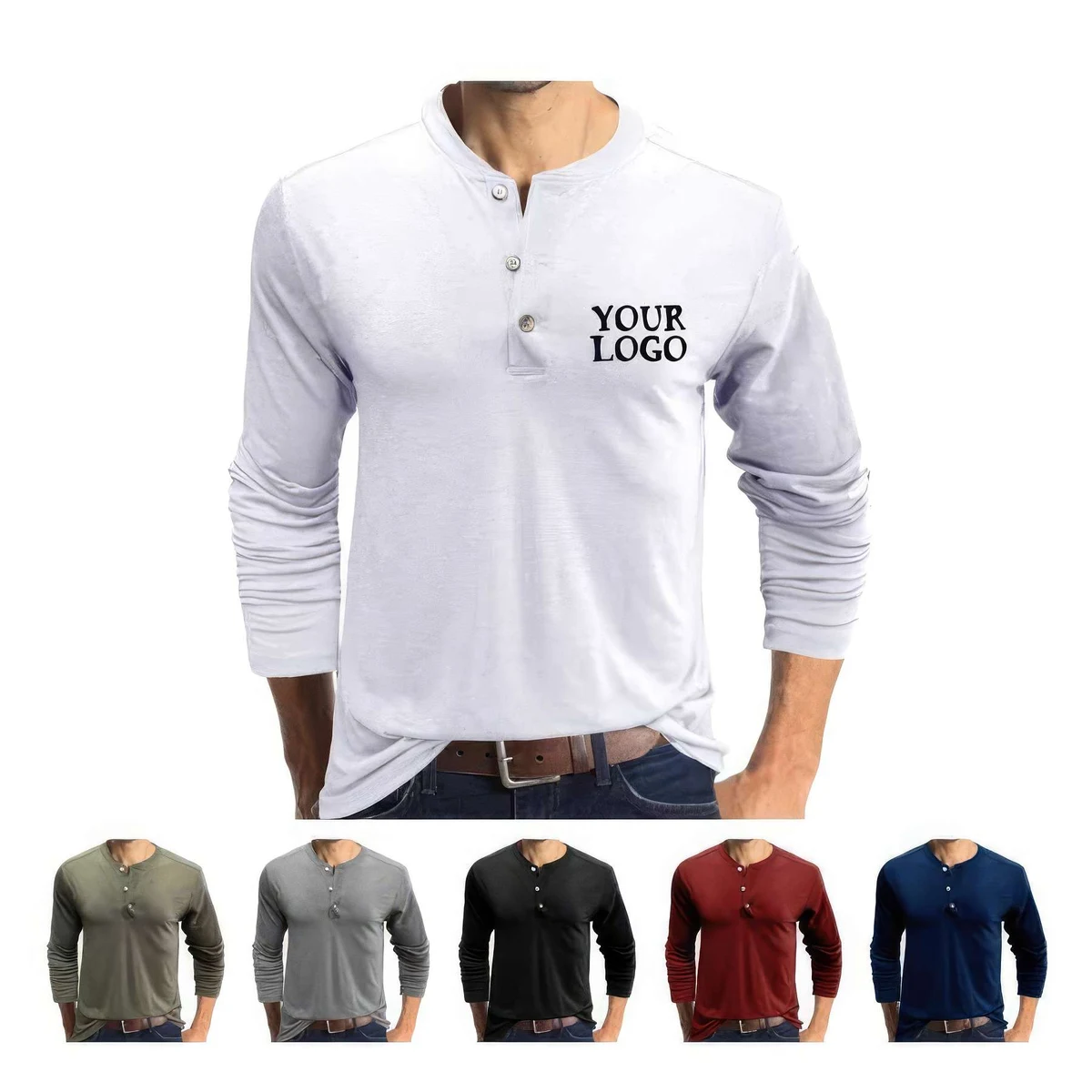 Personalized Men's Long Sleeve Shirts 1