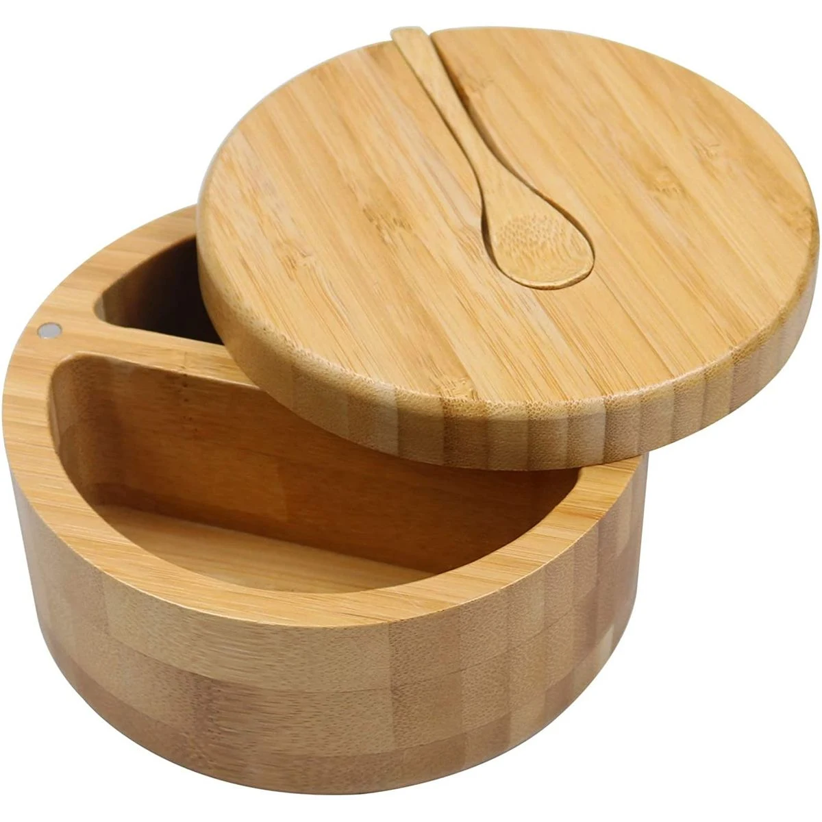 Bamboo Storage Box Magnetic Lid 1