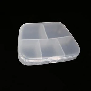 5 Compartment Pill Case Tablet Box With Trapezoid Design 1