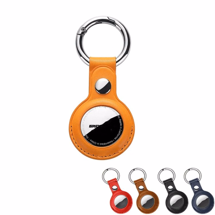 Protective Leather Tracker Tag Keychain