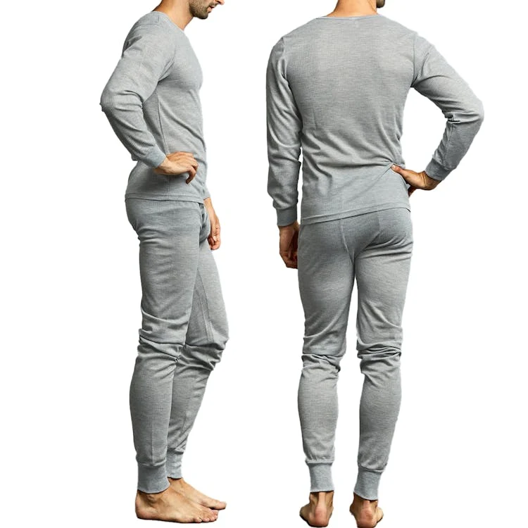 Men's Thermal Underwear Sets - Medium Gray 1