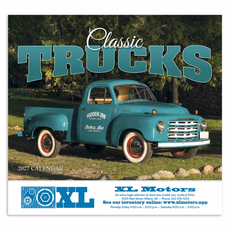 HotLine® Products Classic Trucks Appointment Calendar - Stapled