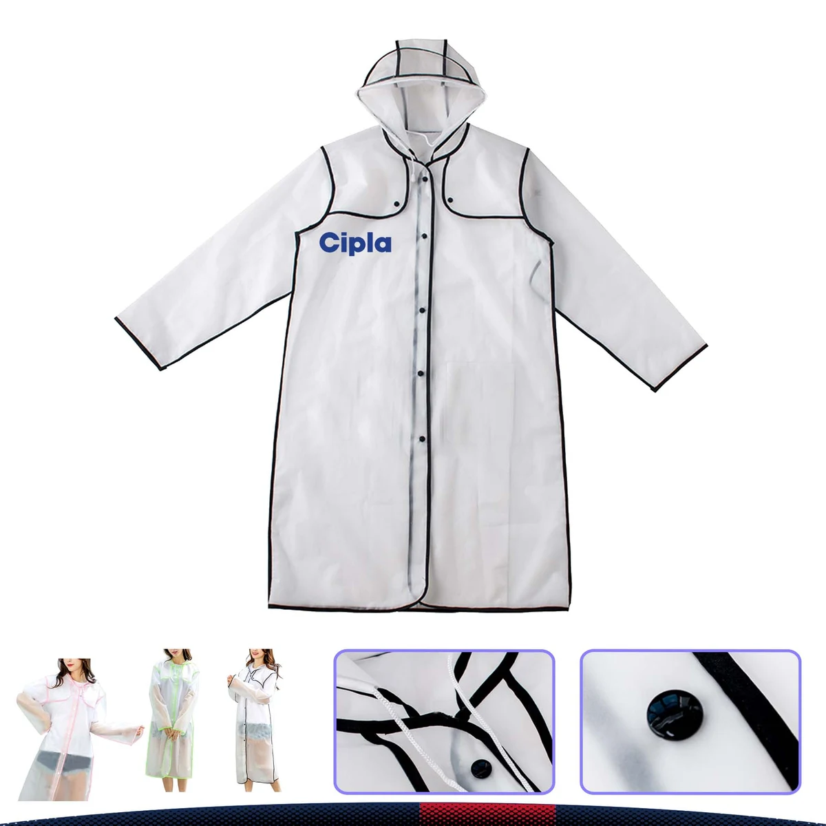 Transparent Adult Raincoat 1