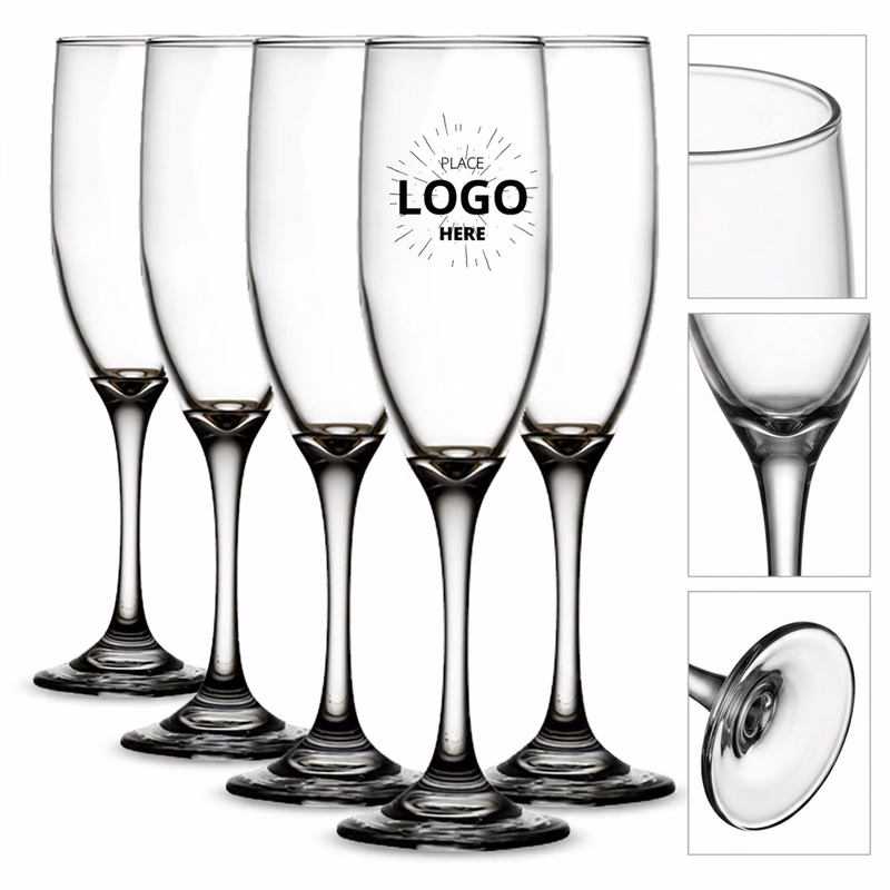 Custom Logo Champagne Flutes