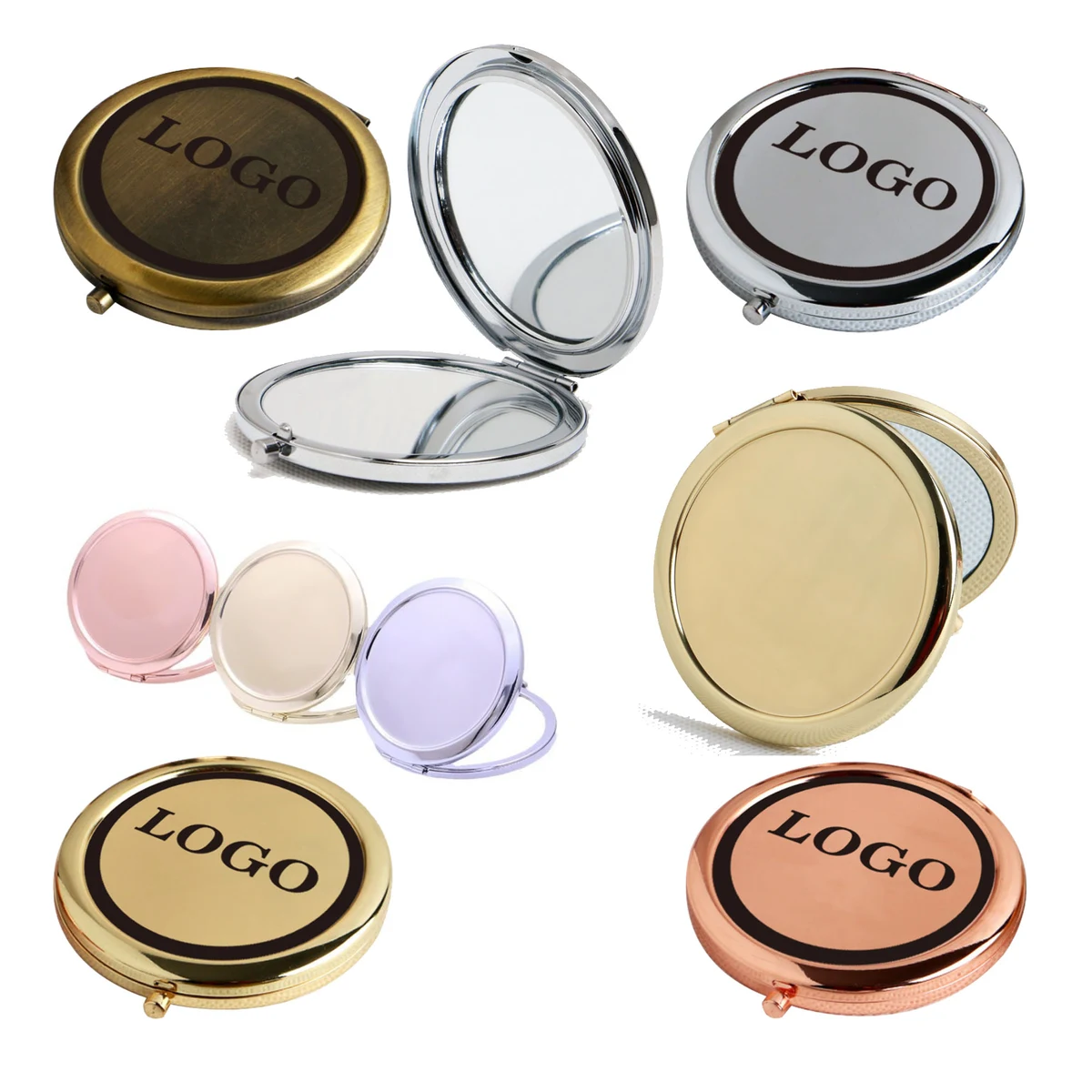 Handheld Flip-Top Makeup Mirror 1
