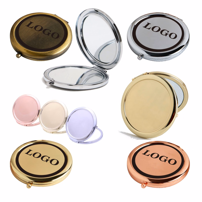 Handheld Flip-Top Makeup Mirror