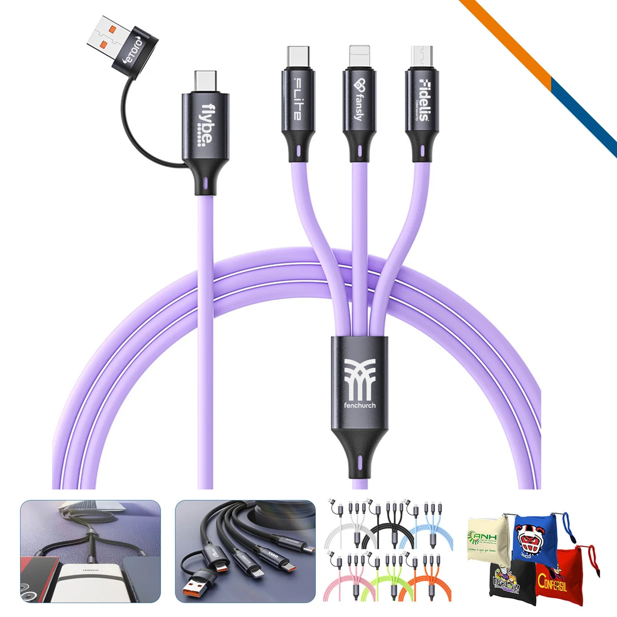 SyncFast 5in1 Fast Charging Data Transfer Cable 1