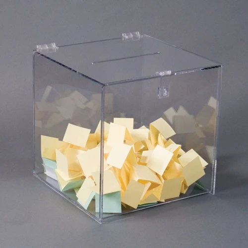 Black Suggestion/Registration Box, 12x12x12 1