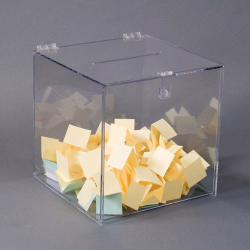 Black Suggestion/Registration Box, 12x12x12
