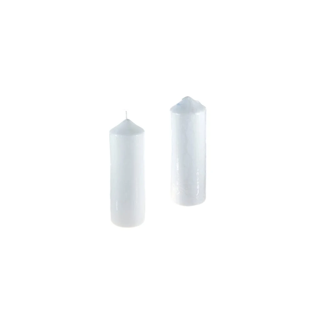 Pillar Candles - White 3" x 9" Dome Unscented, promotional household item with logo imprint 1
