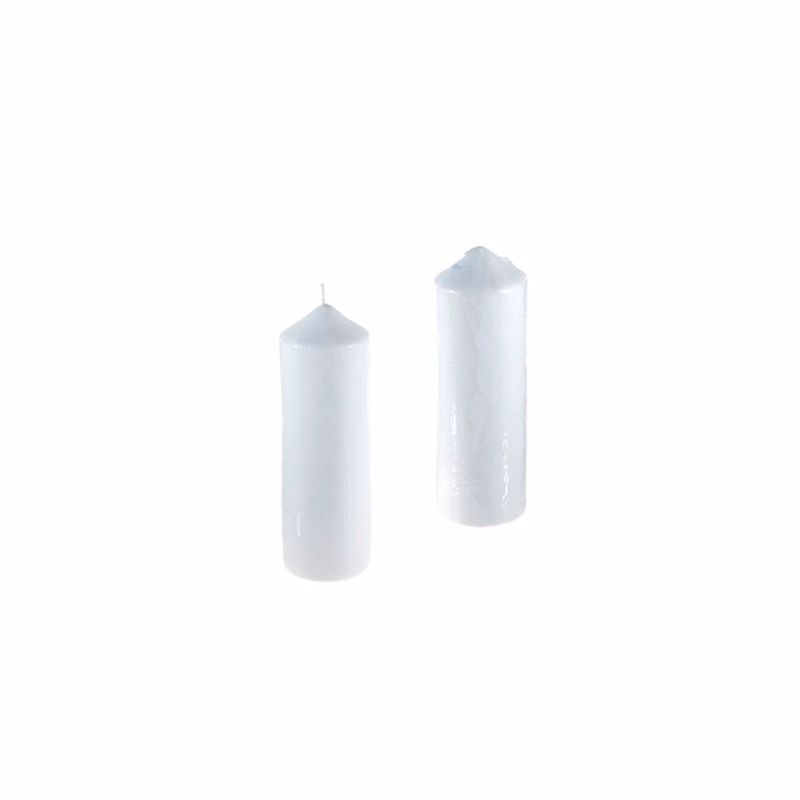 Pillar Candles - White 3" x 9" Dome Unscented