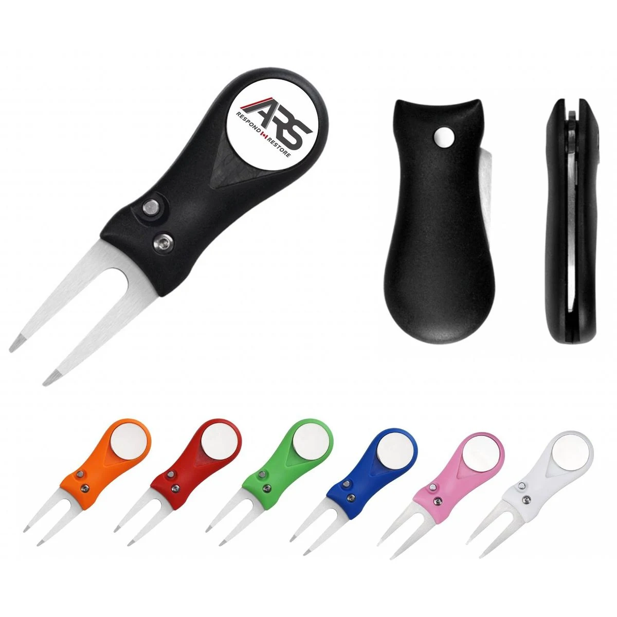 Foldable Golf Divot Tool - Full Color 1