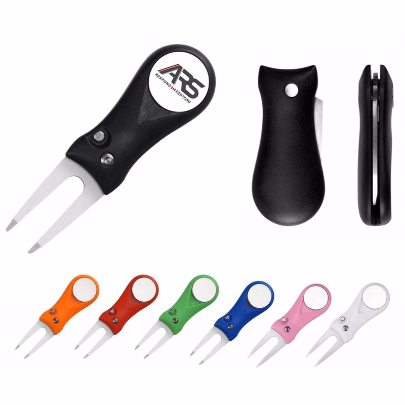 Foldable Golf Divot Tool - Full Color