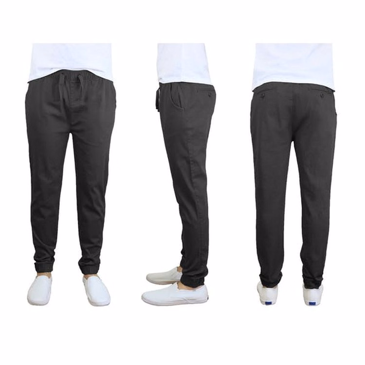 Men's Stretch Twill Joggers - S-2X Black
