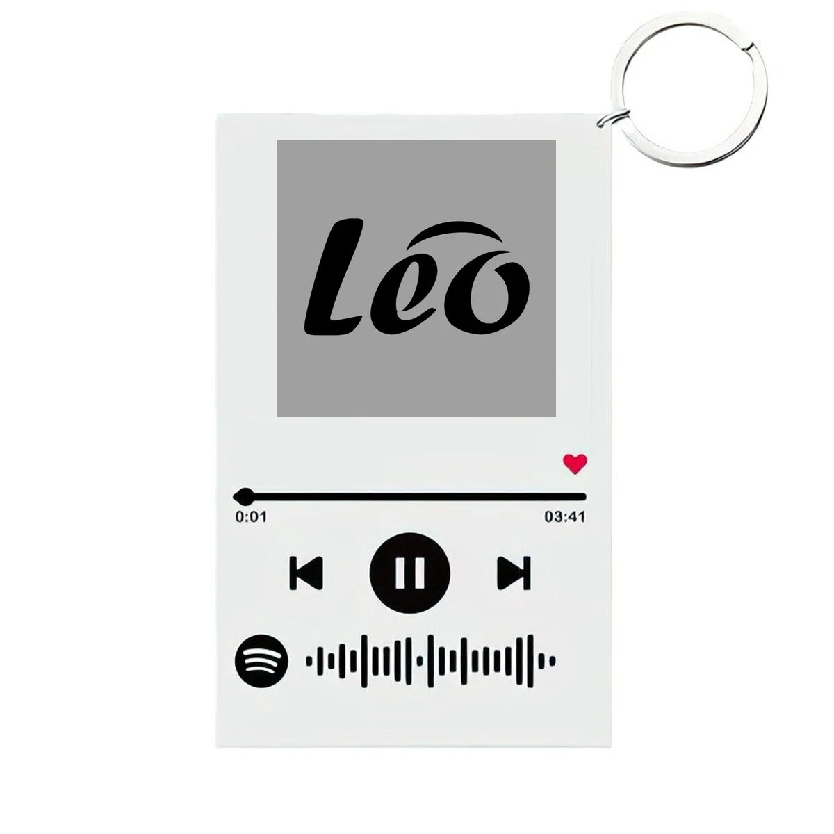 Acrylic photo signboard transparent keychain 1