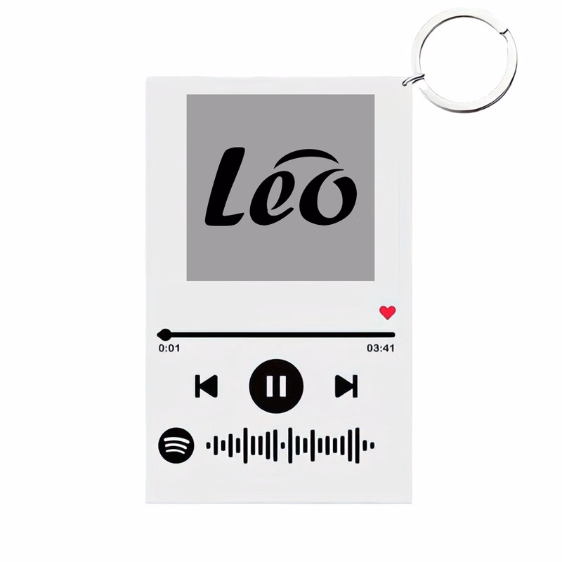 Acrylic photo signboard transparent keychain
