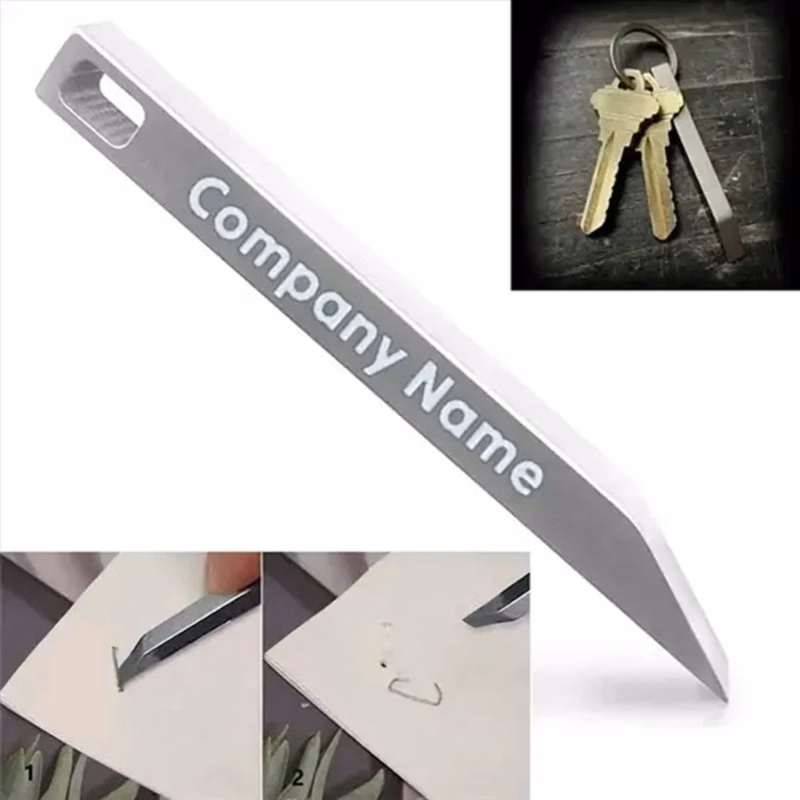 Stainless Steel EDC Pry Bar Keychain
