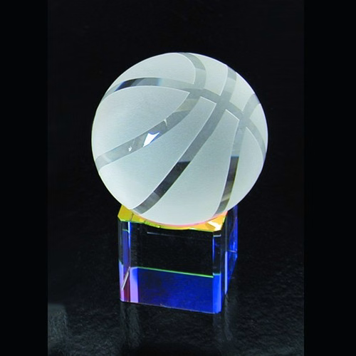 CRYSTAL BASKETBALL SET