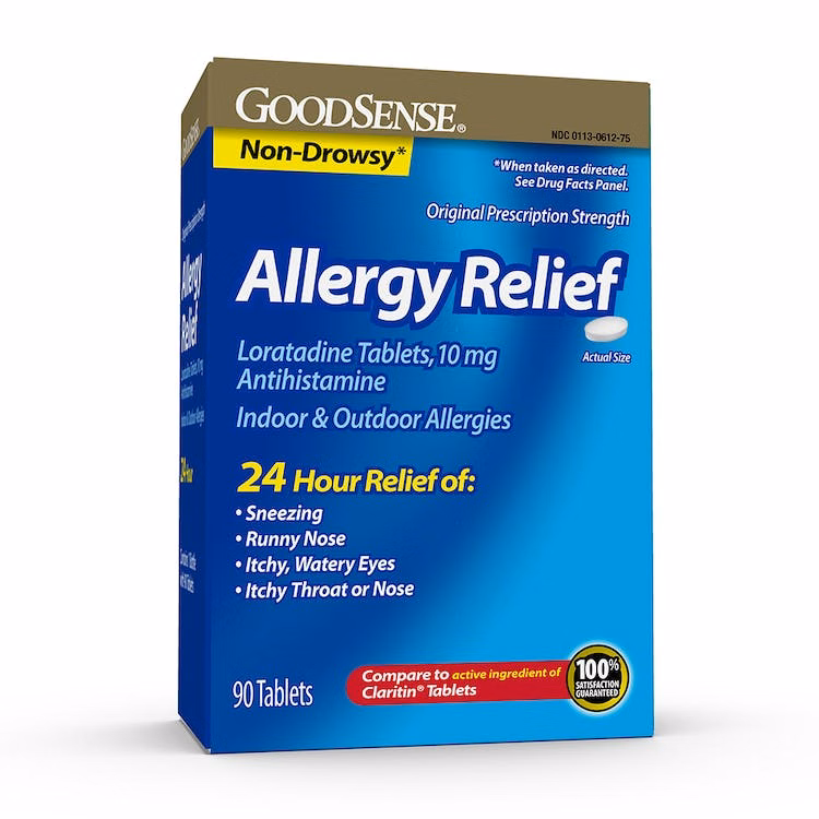 Non-Drowsy Allergy Relief Tablets - 24 Hours 90 Pack