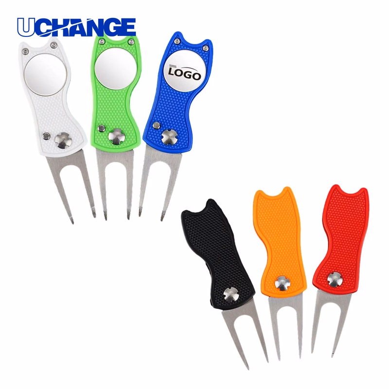 Foldable Golf Divot Repair Fork