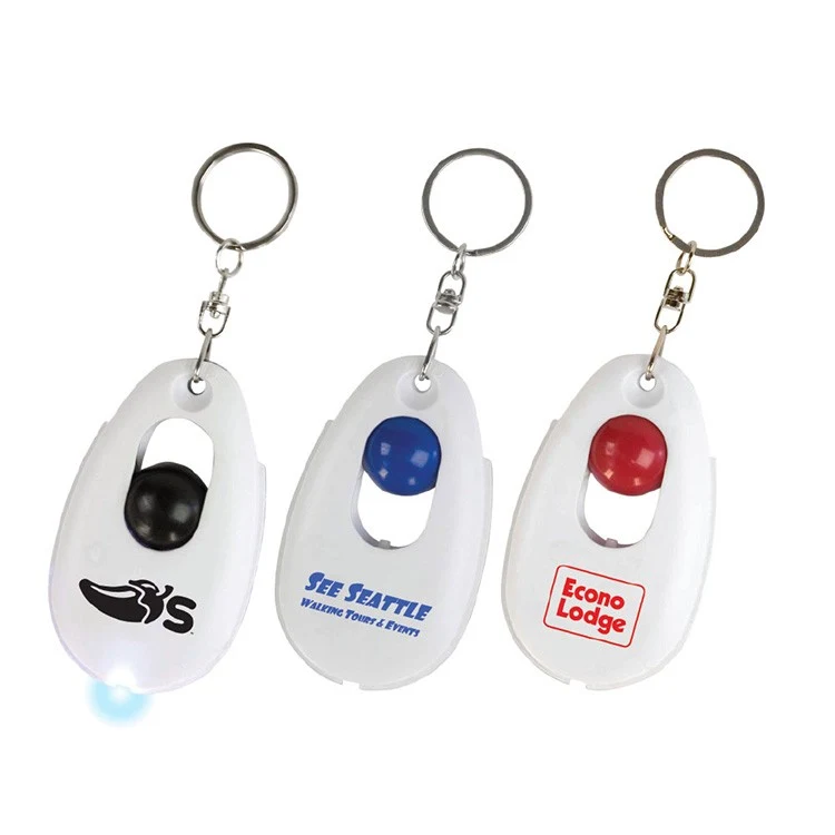 Stress Relieving Snap Ball LED Keychain 1