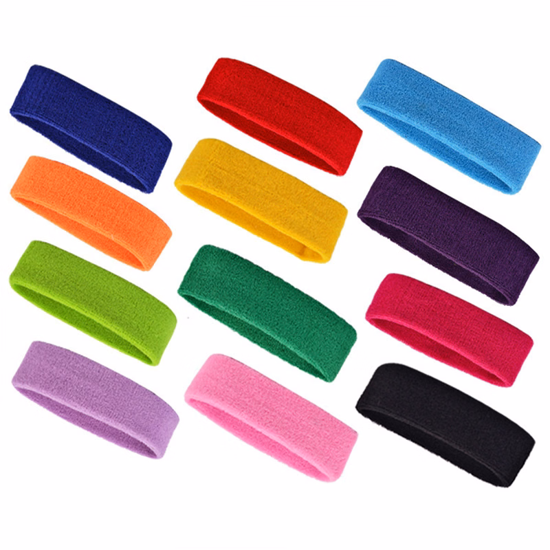 Comfortable Cotton Terry Sports Headband for Active Wear
