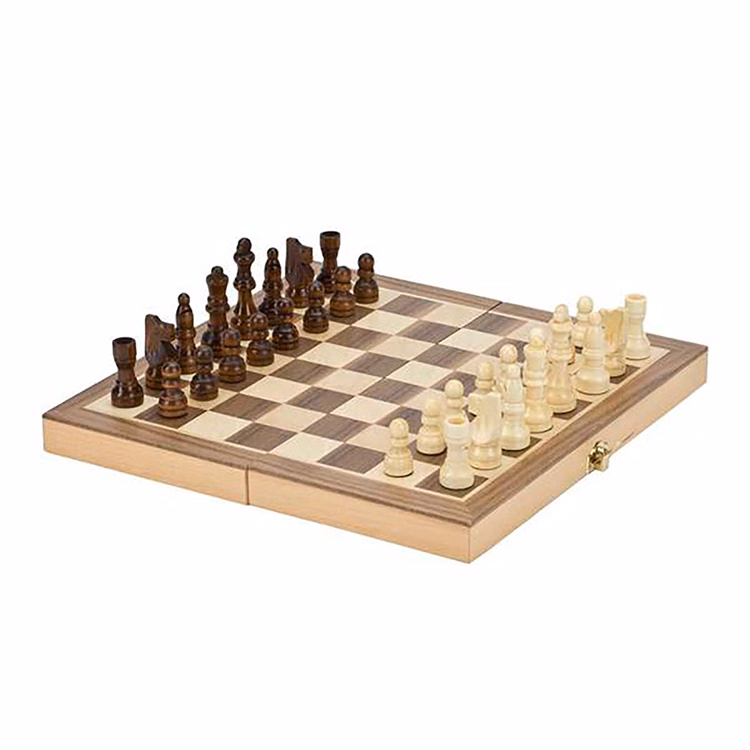 11" Book Style Wood Chess Set