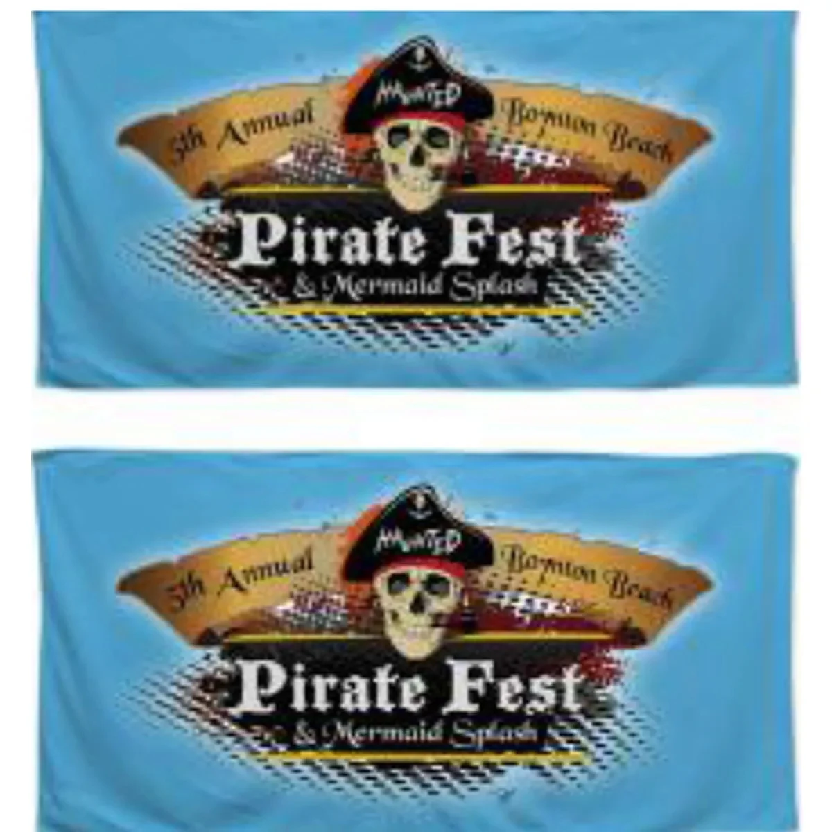 Promo Sublimated Microfiber Terry Beach Towel, Front/Back 1