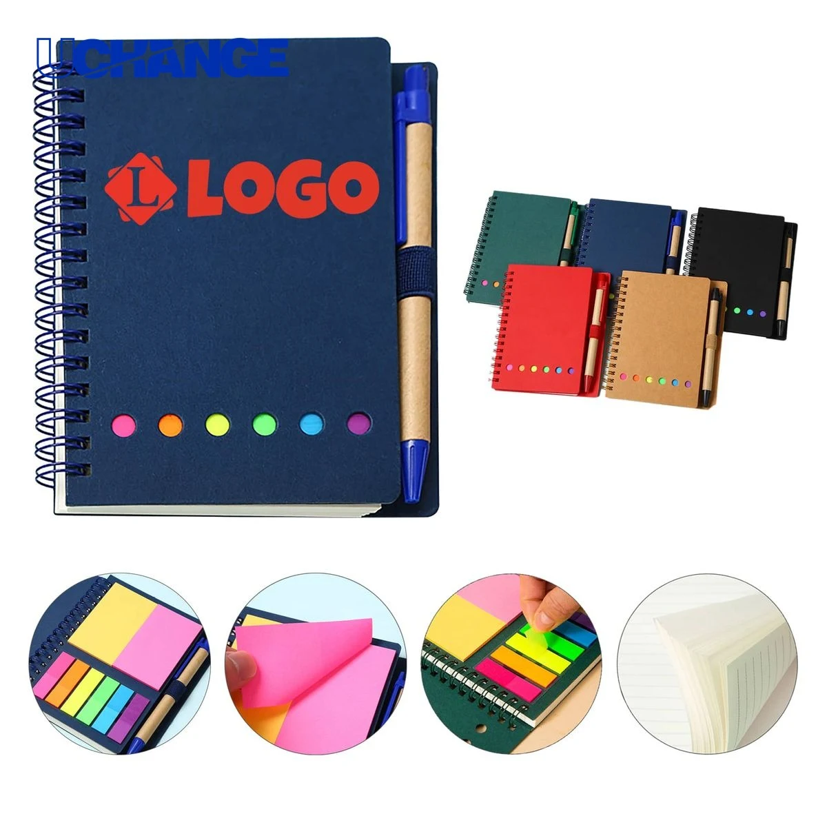 Organized Sticky Notebook Journal with Tabs 1