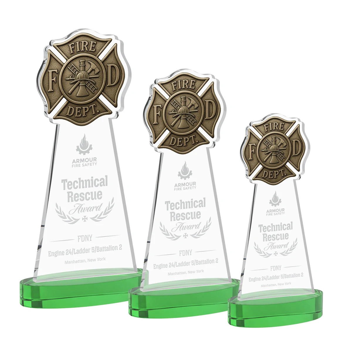 Fire Dept Award on Alberton Base - Green 1